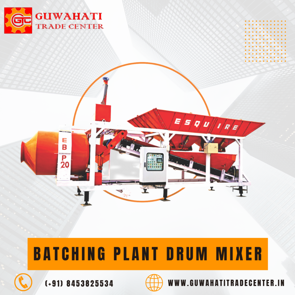 Batching Plant Drum Mixer machine